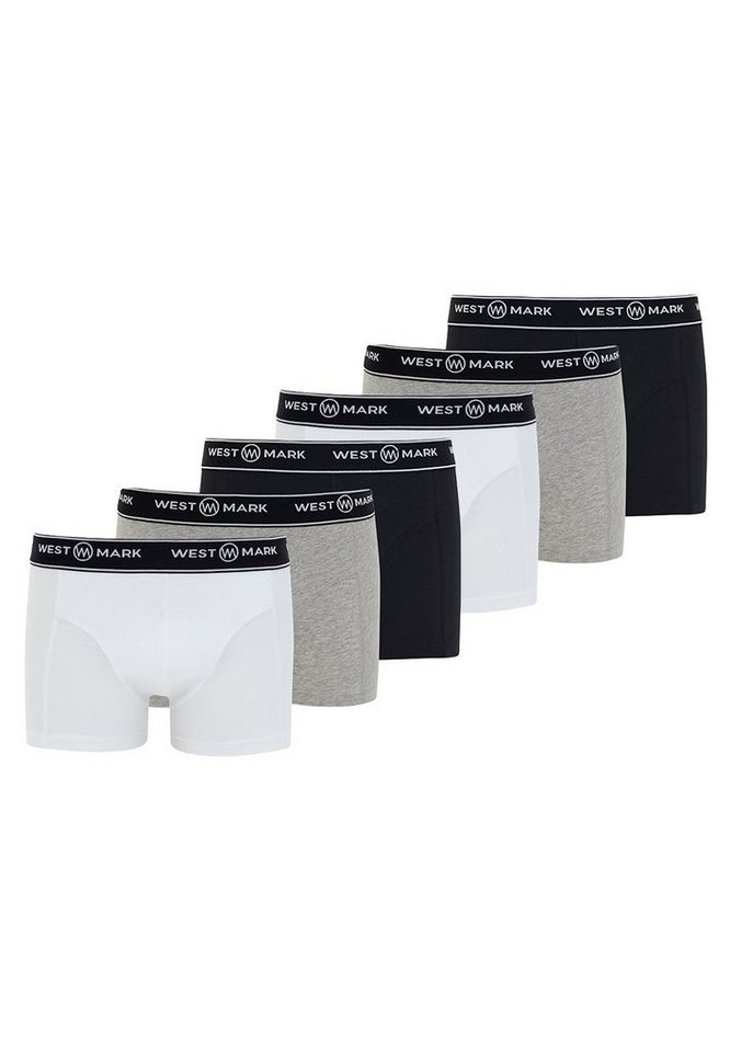 WESTMARK LONDON Retro Boxer 6er Pack Atlas (Spar-Set, 6-St) Retro Short / Pant - Baumwolle - Ohne Eingriff - von WESTMARK LONDON