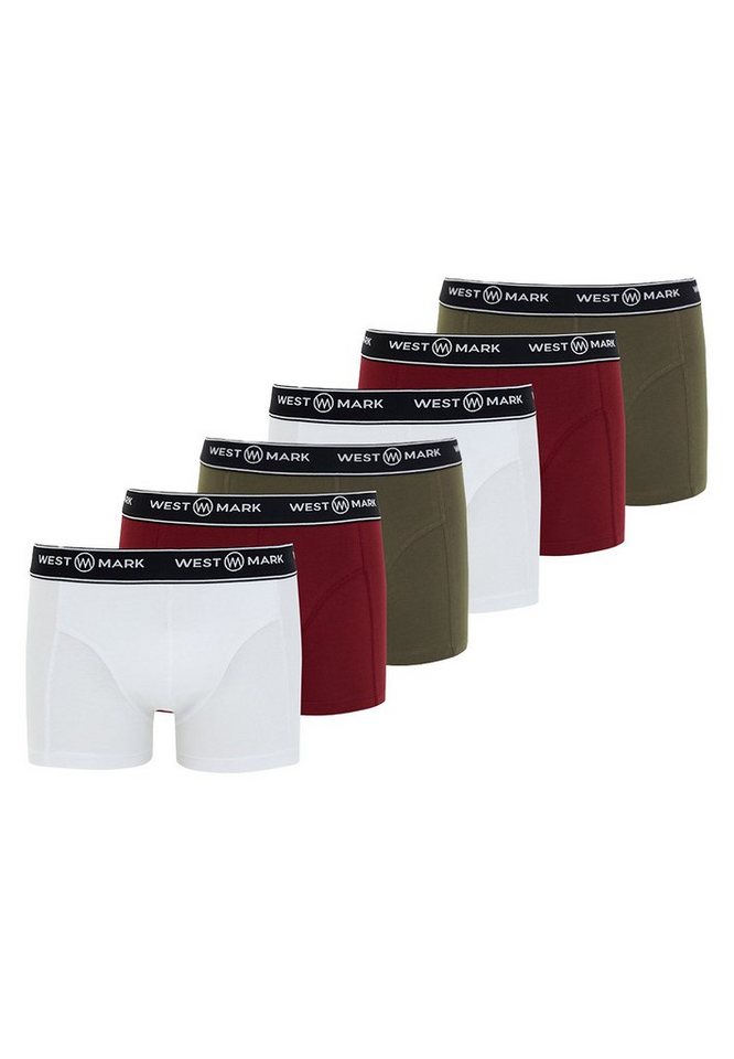 WESTMARK LONDON Retro Boxer 6er Pack Atlas (Spar-Set, 6-St) Retro Short / Pant - Baumwolle - Ohne Eingriff - von WESTMARK LONDON