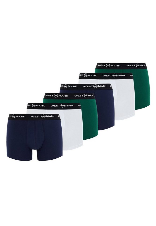 WESTMARK LONDON Retro Boxer 6er Pack Oscar (Spar-Set, 6-St) Retro Short / Pant - Baumwolle - Ohne Eingriff - von WESTMARK LONDON