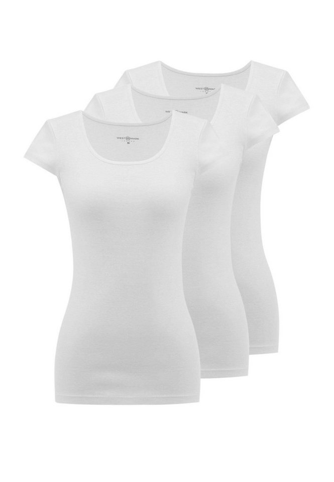 WESTMARK LONDON Unterhemd EVA RIB CAPSLEEVE TOP 3-PACK (3-St) von WESTMARK LONDON