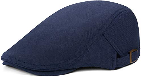 WETOO Schirmmütze Herren Schiebermütze Schwarz Driving Cabbie Jagd Flatcap Newsboy Cap von WETOO