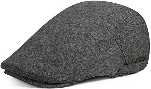 WETOO Schirmmütze Herren Schiebermütze Schwarz Driving Cabbie Jagd Flatcap Newsboy Cap von WETOO