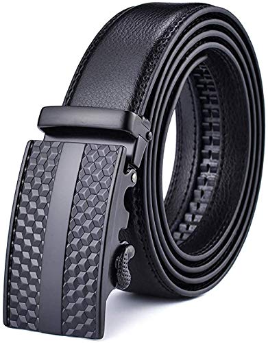 Nelbons Gürtel Herren, Gürtel Ratsche Gürtel Automatikschließe für Herren Anzug Business Kleidung,Breit 35mm,Größe Angepasst von Nelbons