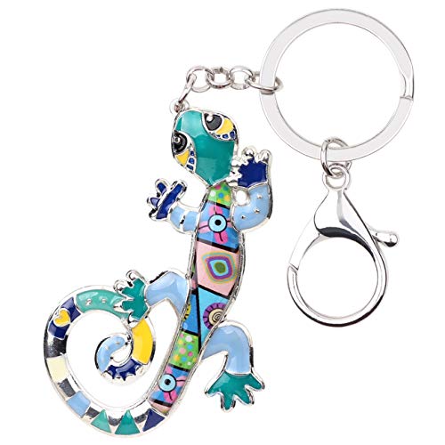 WEVENI Eidechse Gecko Schlüsselanhänger, Eidechse, Eidechse, Gecko, Schlüsselanhänger, Zubehör, modischer Schmuck für Frauen von WEVENI JEWELRY