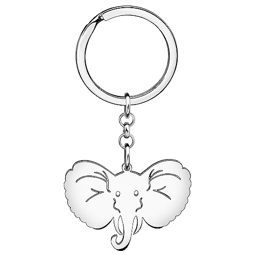 WEVENI Emaille Elefant Schlüsselanhänger Netter Elefanten Schlüsselring für Frauen Mädchen Tasche Auto Zubehör (Mehrfach) von WEVENI JEWELRY