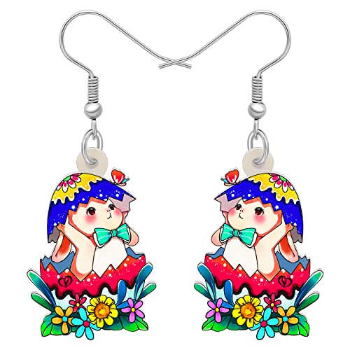 WEVENI Acryl Ostern Ohrringe Osterhase Kaninchen Dangle Schmuck Für Frauen Mädchen Charm Ostergeschenke (Azure) von WEVENI