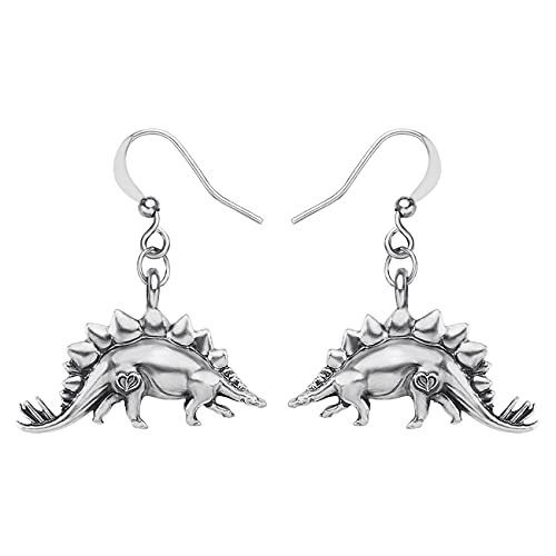 WEVENI Antike Legierung Dinosaurier Stegosaurus Ohrringe Drachen baumeln Tropfen für Frauen Mädchen Modeschmuck Geschenk, Zink, Sandstein von WEVENI