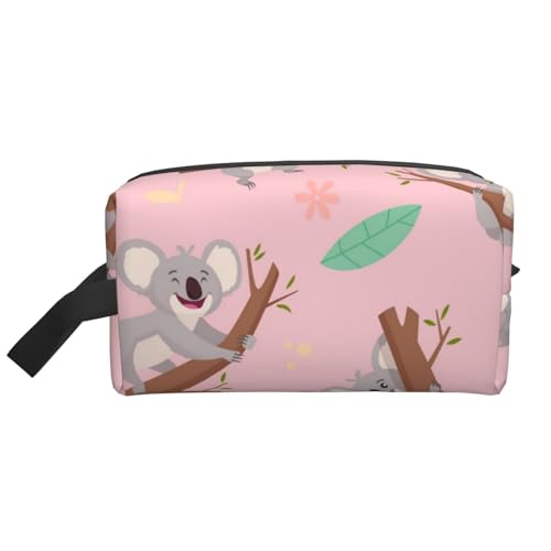 Australischer Wilder süßer Koala, Make-up-Tasche, Kosmetiktasche, tragbare Reise-Kulturtasche, Make-up-Tasche, Organizer von WEVFGHI