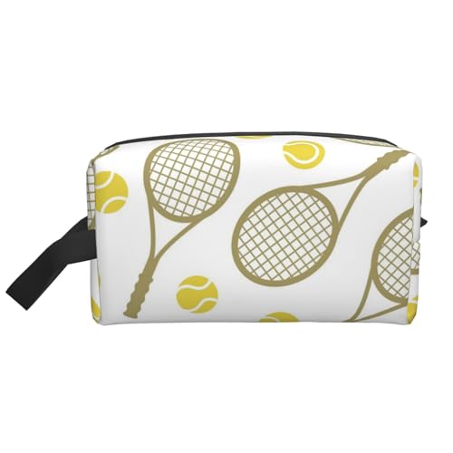 Ballspiel Tennis, Make-up-Tasche, Kosmetiktasche, tragbare Reise-Kulturtasche, Make-up-Tasche, Organizer von WEVFGHI