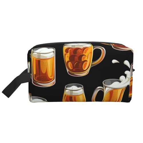 Bierglas, Make-up-Tasche, Kosmetiktasche, tragbare Reise-Kulturtasche, Make-up-Tasche, Organizer von WEVFGHI