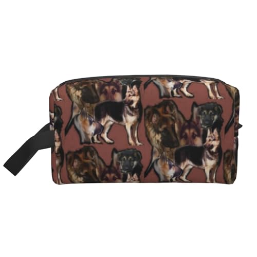 Deutscher Schäferhund, Make-up-Tasche, Kosmetiktasche, tragbare Reise-Kulturtasche, Make-up-Tasche, Organizer von WEVFGHI