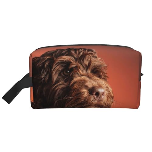 Entzückender Cockapoo-Hund, Make-up-Tasche, Kosmetiktasche, tragbare Reise-Kulturtasche, Make-up-Tasche, Organizer von WEVFGHI