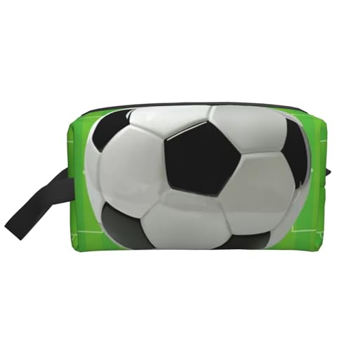 Fußballplatz, Make-up-Tasche, Kosmetiktasche, tragbare Reise-Kulturtasche, Make-up-Tasche, Organizer von WEVFGHI