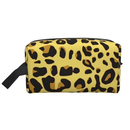 Gepard, gelber Leopard, Make-up-Tasche, Kosmetiktasche, tragbare Reise-Kulturtasche, Make-up-Tasche, Organizer von WEVFGHI