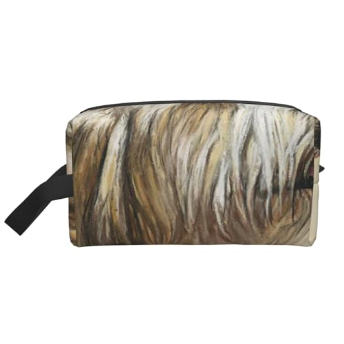 Petite Basset Griffon Vendeen Dog Art, Make-up-Tasche, Kosmetiktasche, tragbare Reise-Kulturtasche, Make-up-Tasche, Organizer von WEVFGHI