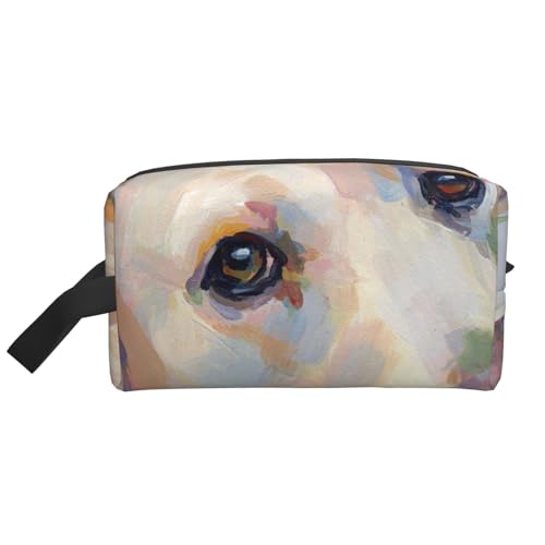 Süßer Labrador-Hund, Make-up-Tasche, Kosmetiktasche, tragbare Reise-Kulturtasche, Make-up-Tasche, Organizer von WEVFGHI