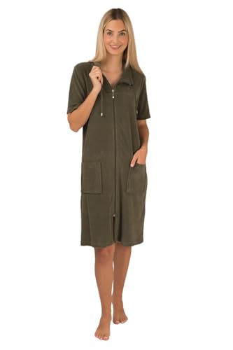 Damen Badekleid Hauskleid Frotteekleid wewofashion by Otto Werner 033 Thyme Gr. 40/42 von WEWO-Fashion