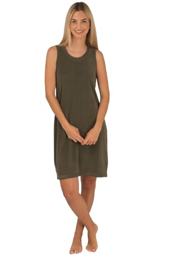 Damen Badekleid Hauskleid Strandkleid Frottee wewofashion by Otto Werner 048 Thyme Gr. XXL von WEWO-Fashion