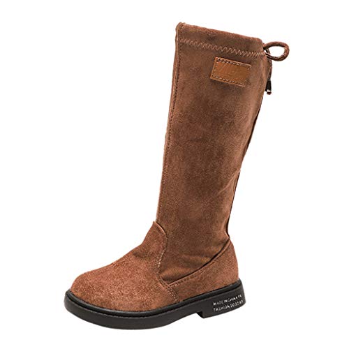 WEXCV Kinder Lange Boots Stiefel Winterstiefel für Baby Mädchen Stiefeletten Warme Kinderschuhe Outdoor Herbst Winter Kleinkinder Schuhe Lauflernschuhe von WEXCV