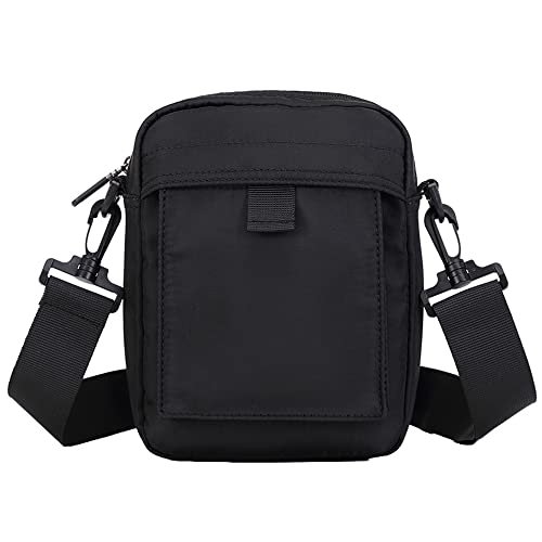 Handy Umhängetasche Herren, Handy Schultertasche mit Portemonnaie Herren, Klein Canvas Handytasche zum Umhängen Wasserdichte Multifunktional Herrentasche Crossbody Bag Handy Geldbeutel Leichtgewicht von WFCKPQF