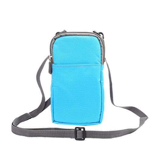 Handytasche zum Umhängen, Nylon Handy Gürteltasche Herren Mini, Multifunktional Umhängetaschen Schultertasche Wasserdicht Smartphone Hüfttasche Brieftasche mit Gürtelclip für Handy unter 6.9 Zoll von WFCKPQF