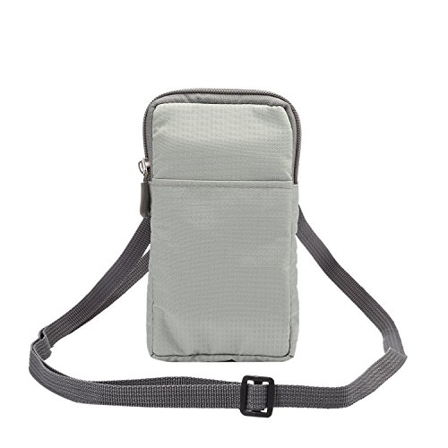 Klein Handytasche Umhängen Gürteltasche, Leichtgewicht Schultertasche Tasche, Unisex/Männer/Damen/Kinder Multifunktionale Outdoor Sport Hüfttasche Schutzhülle mit Klein Karabinerhaken für Smartphone von WFCKPQF