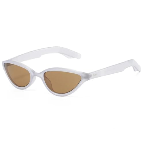 WFFZTZW Cat-Eye-Sonnenbrille für Damen, UV400, für den Außenbereich (Grau-Lila-Braun) von WFFZTZW