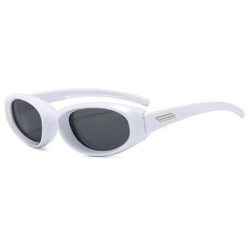 WFFZTZW Cat Eye Sonnenbrille für Damen und Herren, Outdoor-Sport, Punk, Hip Hop (C05) von WFFZTZW