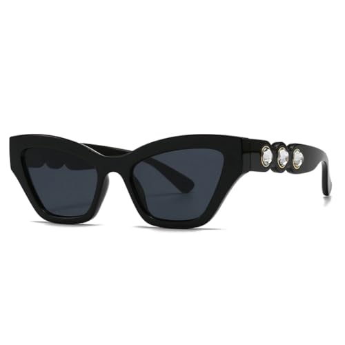 WFFZTZW Grenzüberschreitende Cat-Eye-Sonnenbrille für Damen (schwarz) von WFFZTZW