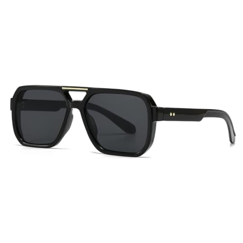 WFFZTZW Grenzüberschreitende Trendyy Sonnenbrille für Damen und Herren, modern (schwarz) von WFFZTZW