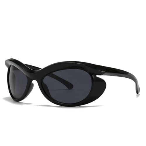 WFFZTZW Grenzüberschreitende moderne Cat-Eye-Sonnenbrille Straßenfotografie Beliebte Modell-Sonnenbrille für Frauen (schwarz) von WFFZTZW