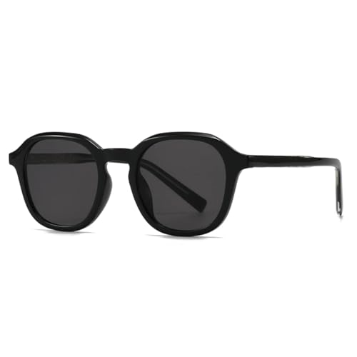 WFFZTZW Grenzüberschreitende trendige Straßenfotografie, Retro-Literatur-Sonnenbrille aus Acryl, modern (schwarz) von WFFZTZW