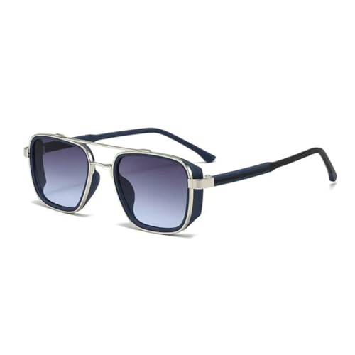 WFFZTZW Luxuriöse Sonnenbrille aus Metall für Männer und Frauen, die stilvoll und trendig Auto fahren, UV400 (C3) von WFFZTZW