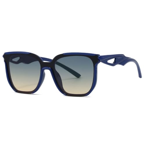 WFFZTZW Luxus-Sonnenbrille für Damen und Herren, übergroß, UV400 (C3) von WFFZTZW