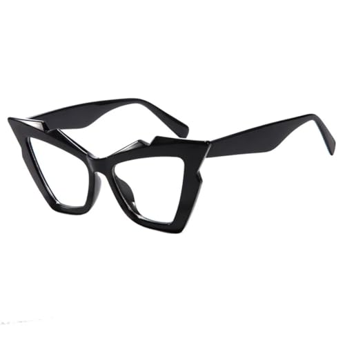 WFFZTZW Retro-Cat-Eye-Sonnenbrille für Damen, Farbverlauf, UV400 (Schwarz) von WFFZTZW