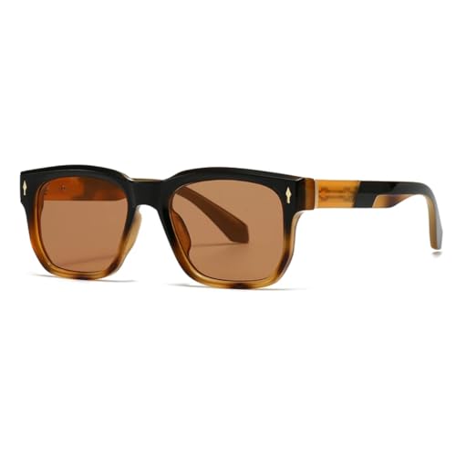 WFFZTZW Retro-Sonnenbrille mit kleinem Rahmen für Damen und Herren (Ingwer) von WFFZTZW