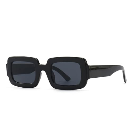 WFFZTZW Schmale, trendige Retro-Sonnenbrille für Straßenfotografie für Damen (schwarz) von WFFZTZW