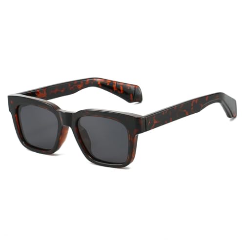WFFZTZW Sonnenbrille für Damen und Herren, UV400, luxuriöser Farbverlauf, für den Außenbereich (Leopardenschwarz) von WFFZTZW