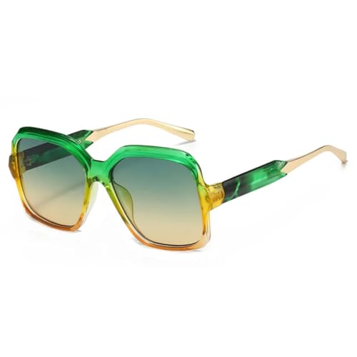 WFFZTZW Sonnenbrille für Damen und Herren mit Leopardenmuster, hochwertige Outdoor-Brille, personalisierter Sonnenschutz (grün) von WFFZTZW