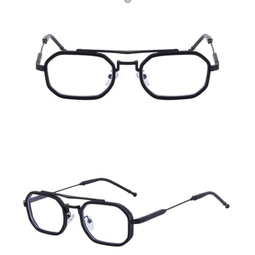 WFFZTZW Übergroße Vintage-Sonnenbrille für Herren, luxuriös, trendig, Doppelstrahl, fürs Autofahren im Freien, UV400 (8) von WFFZTZW