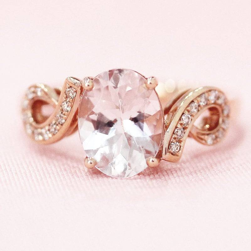 Einzigartiges Design Oval Geschnitten 7x9mm Natürliche Rosa Vs Morganit Ring Verlobungsring Massiv 14K Rose Gold Ehering Braut Jubiläumsring Einzigartiges Design Oval Geschnitten 7x9mm Natürliche Rosa Vs Morganit Ring Verlobungsring Massiv 14K Rose Gold Ehering Braut Jubiläumsring von WFHomeElements