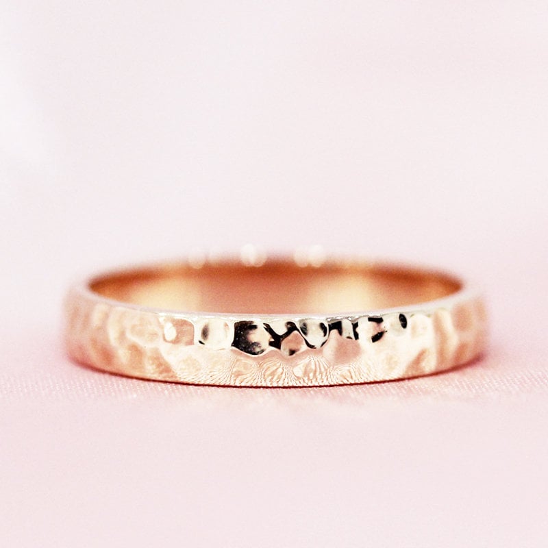 Schlichter Gold Ring 14K Rose Ehering Passende Band Stapelbar Verlobungsring Männer Und Frauen Braut Schlichter Gold Ring 14K Rose Ehering Passende Band Stapelbar Verlobungsring Männer Und Frauen Braut von WFHomeElements