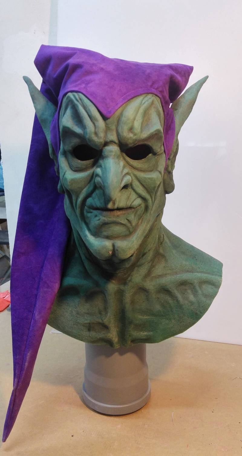 Grüne Goblin Cosplay Maske/Cowl Mit Lila Kapuze Grüne Goblin Cosplay Maske/Cowl Mit Lila Kapuze von WFLabPropNCosplay