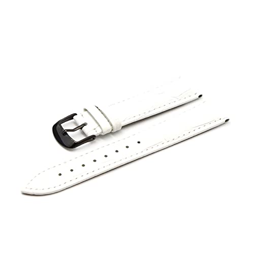 WFRUEDWC 12 14 16 18 19 20 21 22 24 -mm Leder Band Luxus Uhrenbandgürtelhandschuhe Ladies Band Red Black White Watch Armband (Farbe: Pink RG, Größe: 22 mm) von WFRUEDWC