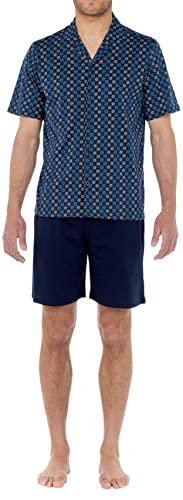 WFWAUTO Herren Court Marvin Pyjama-Sets, Imprimé Marine, L von WFWAUTO