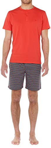 WFWAUTO Herren Court Ricardo Pyjama-Sets, Rouge, M von WFWAUTO