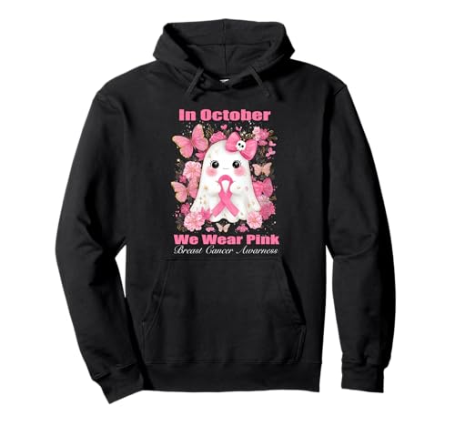 Im Oktober tragen wir rosa Brustkrebs-Bewusstsein Frauen Geist Pullover Hoodie Im Oktober tragen wir rosa Brustkrebs-Bewusstsein Frauen Geist Pullover Hoodie von WGHalloweenBreastAwarness
