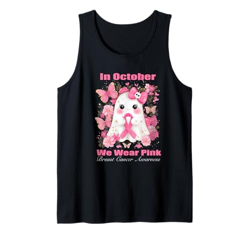 Im Oktober tragen wir rosa Brustkrebs-Bewusstsein Frauen Geist Tank Top Im Oktober tragen wir rosa Brustkrebs-Bewusstsein Frauen Geist Tank Top von WGHalloweenBreastAwarness