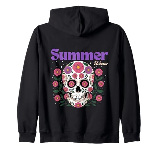Summerween Summer Floral Halloween Ghost Herren Damen Kinder Kapuzenjacke Summerween Summer Floral Halloween Ghost Herren Damen Kinder Kapuzenjacke von WGSummerween