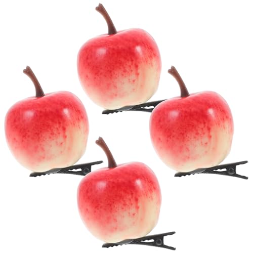 WHAMVOX 4 Stück Teiliges Mini Apfel Haarclip Süße Fruchtförmige Haarklammern Langlebig und Leicht Dekorative Haarspangen für Frauen für Alltag Party und Geburtstagsfeier WHAMVOX 4 Stück Teiliges Mini Apfel Haarclip Süße Fruchtförmige Haarklammern Langlebig und Leicht Dekorative Haarspangen für Frauen für Alltag Party und Geburtstagsfeier von WHAMVOX